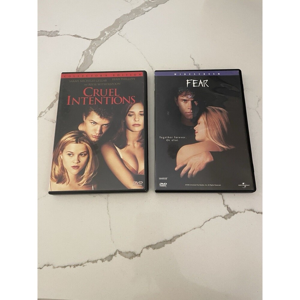 Cruel Intentions Collector’s Edition & Fear DVD Lot Reese Witherspoon Tested